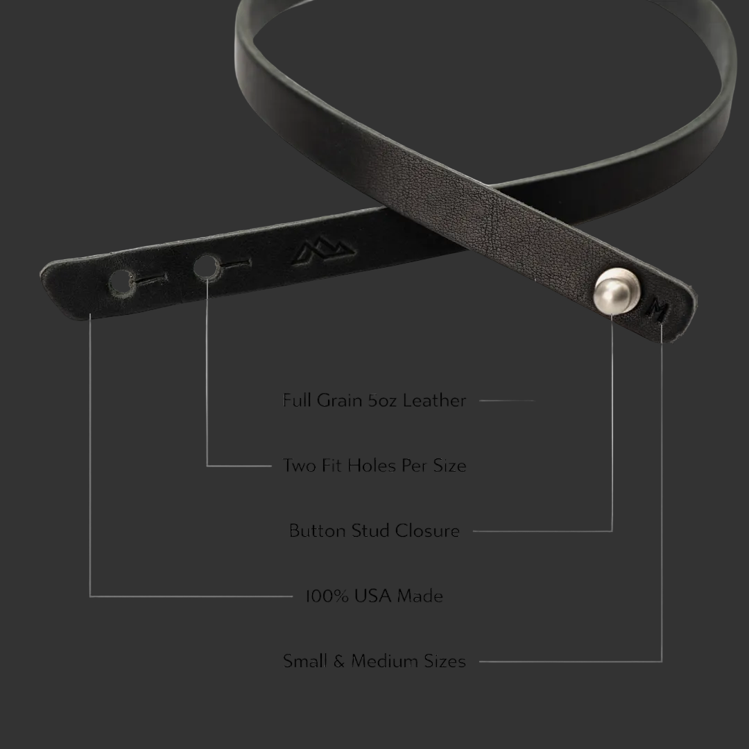 Teton Wrap Leather Bracelet | Unisex Full Grain Leather Bracelet | Minimalist Everyday Accessory