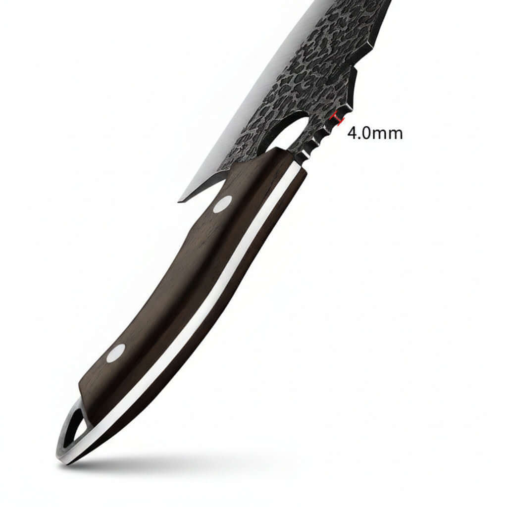 Tactical kitchen knife with steel forging - Hadi Craft