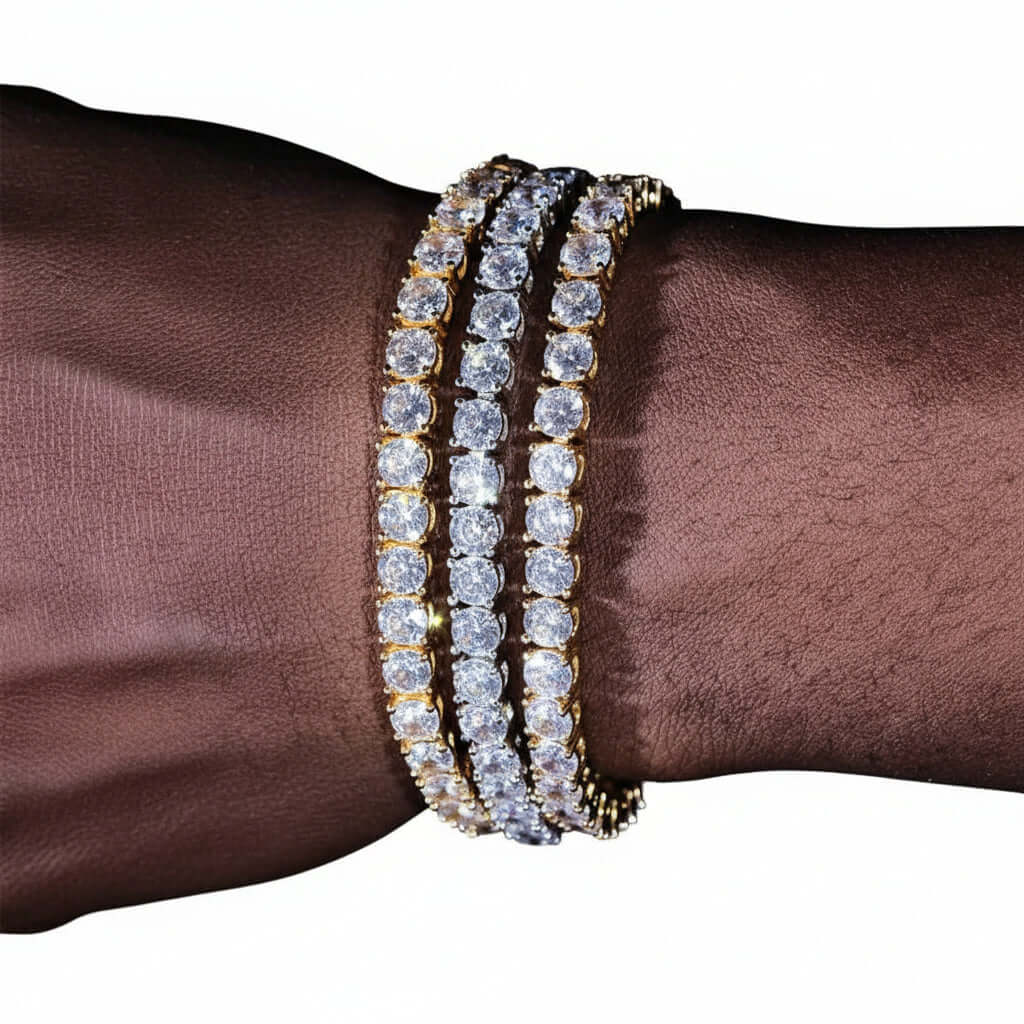 Tennis Chain Zircon Bracelet Fashion Brand Hip Hop - Hadi Craft