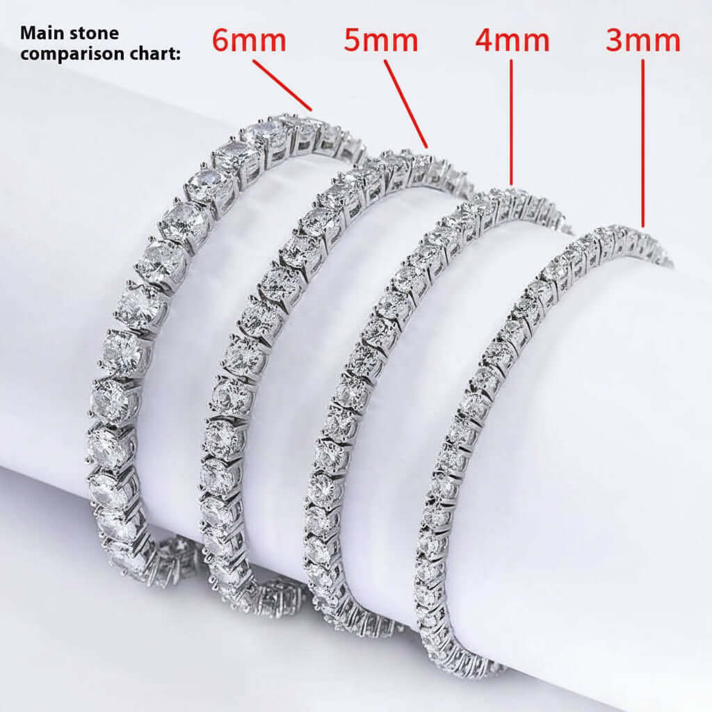 Tennis Chain Zircon Bracelet Fashion Brand Hip Hop - Hadi Craft