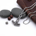 Thor Mjolnir necklace for men – Viking Norse Pendant with Steel Chain - Hadi Craft