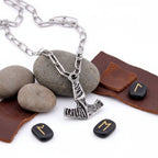 Thor Mjolnir necklace for men – Viking Norse Pendant with Steel Chain - Hadi Craft