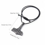 Thor’s Hammer Mjolnir Iron Gray Stainless Steel Viking Necklace for Men – Gift Box Set - Hadi Craft