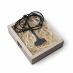 Thor’s Hammer Mjolnir Iron Gray Stainless Steel Viking Necklace for Men – Gift Box Set - Hadi Craft