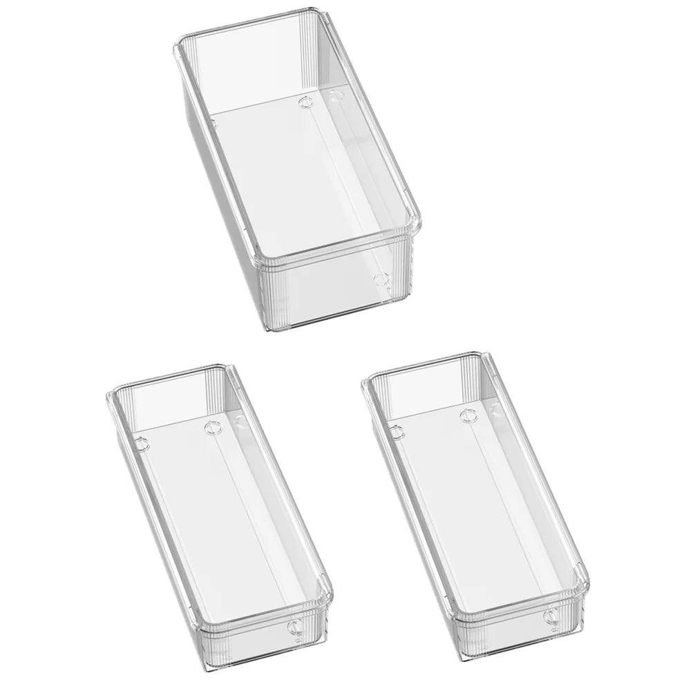 Transparent retractable drawer storage box for household kitchen utensils, chopsticks, spoons, dividers, multifunctional station - Hadi Craft