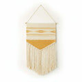 Tufted Tassel Wall Hanging – Boho Hand-Woven Tapestry Decor - Hadi Craft