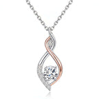 Two-tone smart necklace Simple Smart Necklace Two-color Electroplating - Hadi Craft