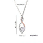 Two-tone smart necklace Simple Smart Necklace Two-color Electroplating - Hadi Craft