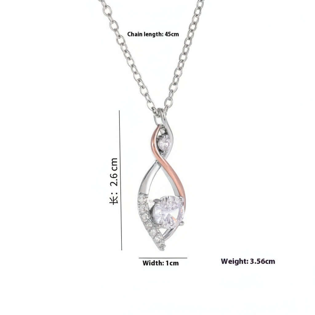 Two-tone smart necklace Simple Smart Necklace Two-color Electroplating - Hadi Craft
