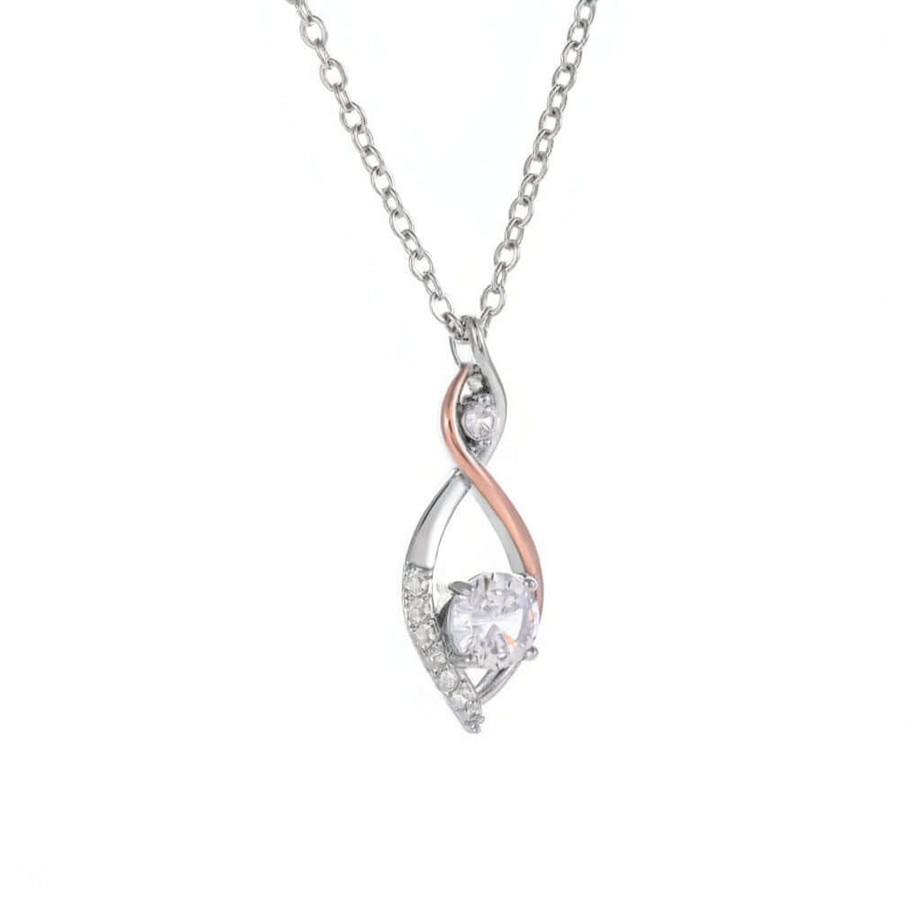 Two-tone smart necklace Simple Smart Necklace Two-color Electroplating - Hadi Craft