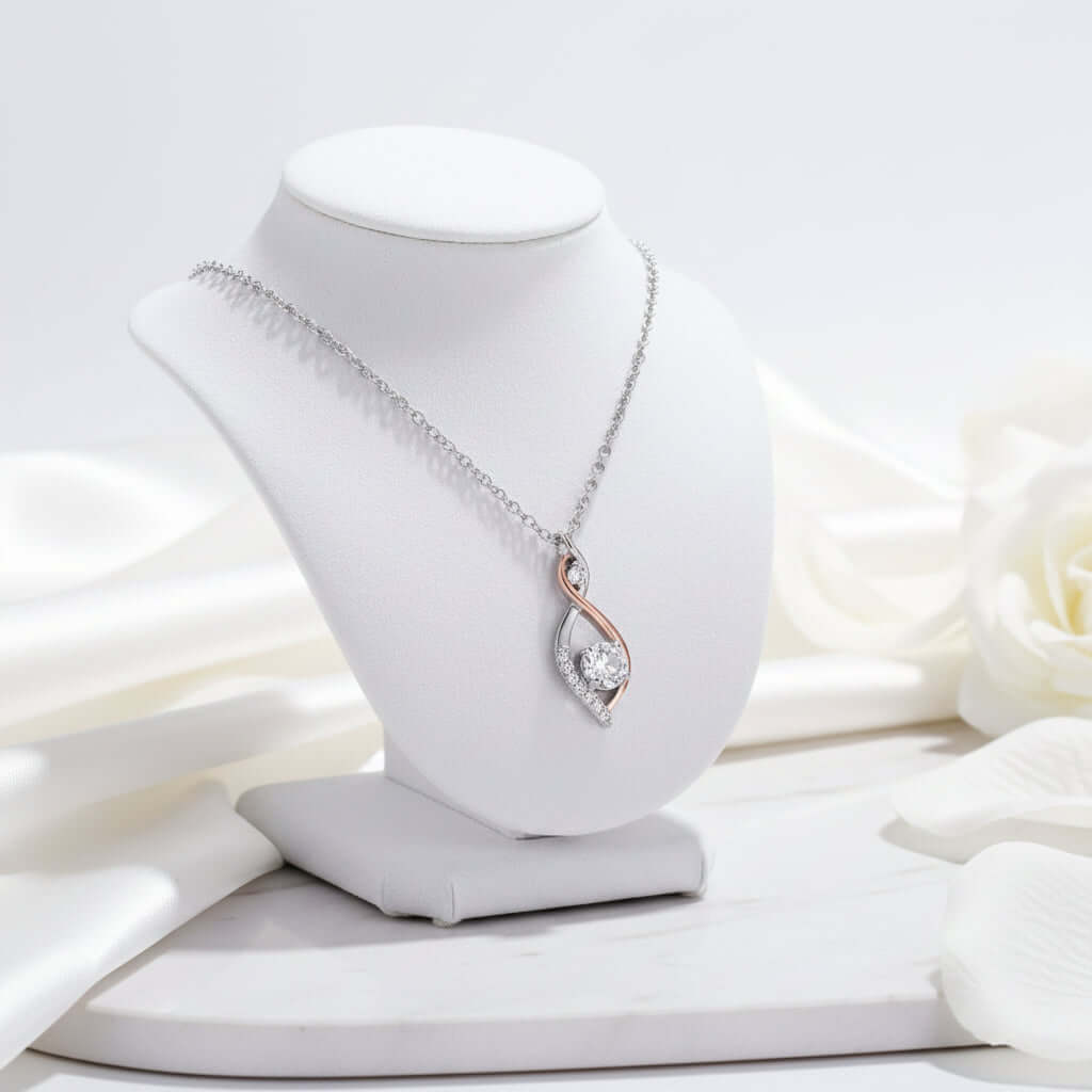 Two-tone smart necklace Simple Smart Necklace Two-color Electroplating - Hadi Craft