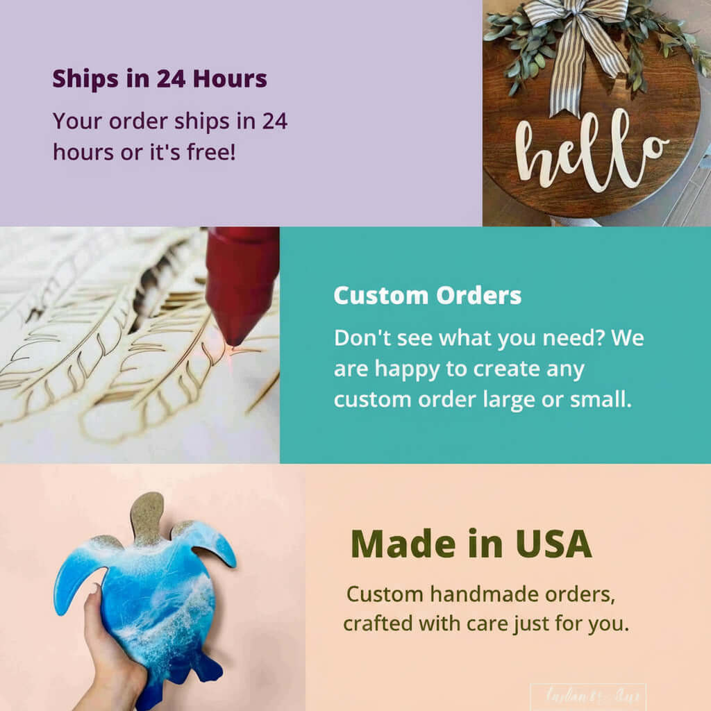 Unfinished Wood Baby Foot Cutout - Hadi Craft USA