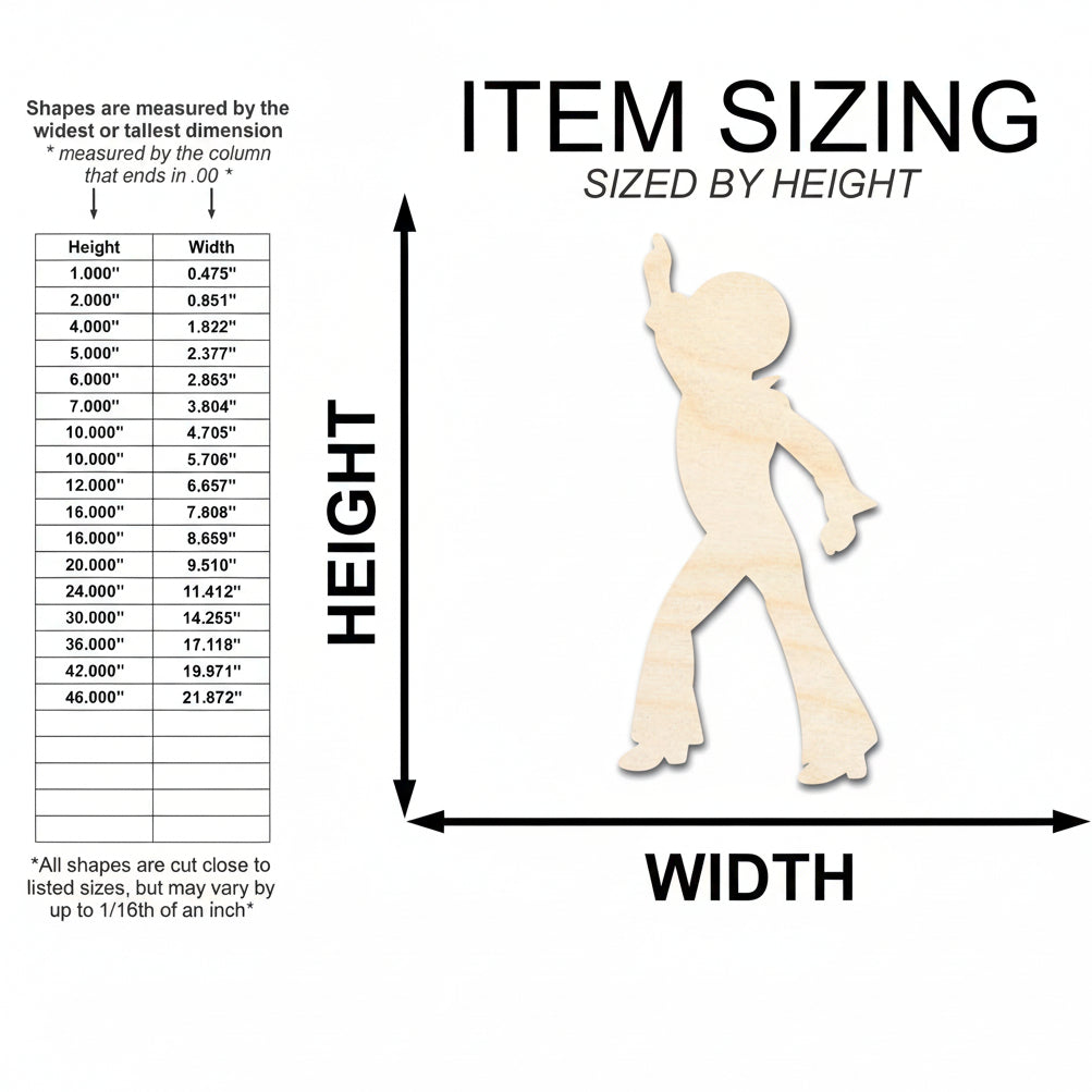 Unfinished Wood Disco Cutout - Hadi Craft USA