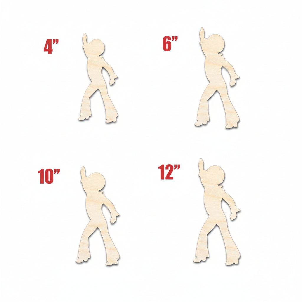 Unfinished Wood Disco Cutout - Hadi Craft USA