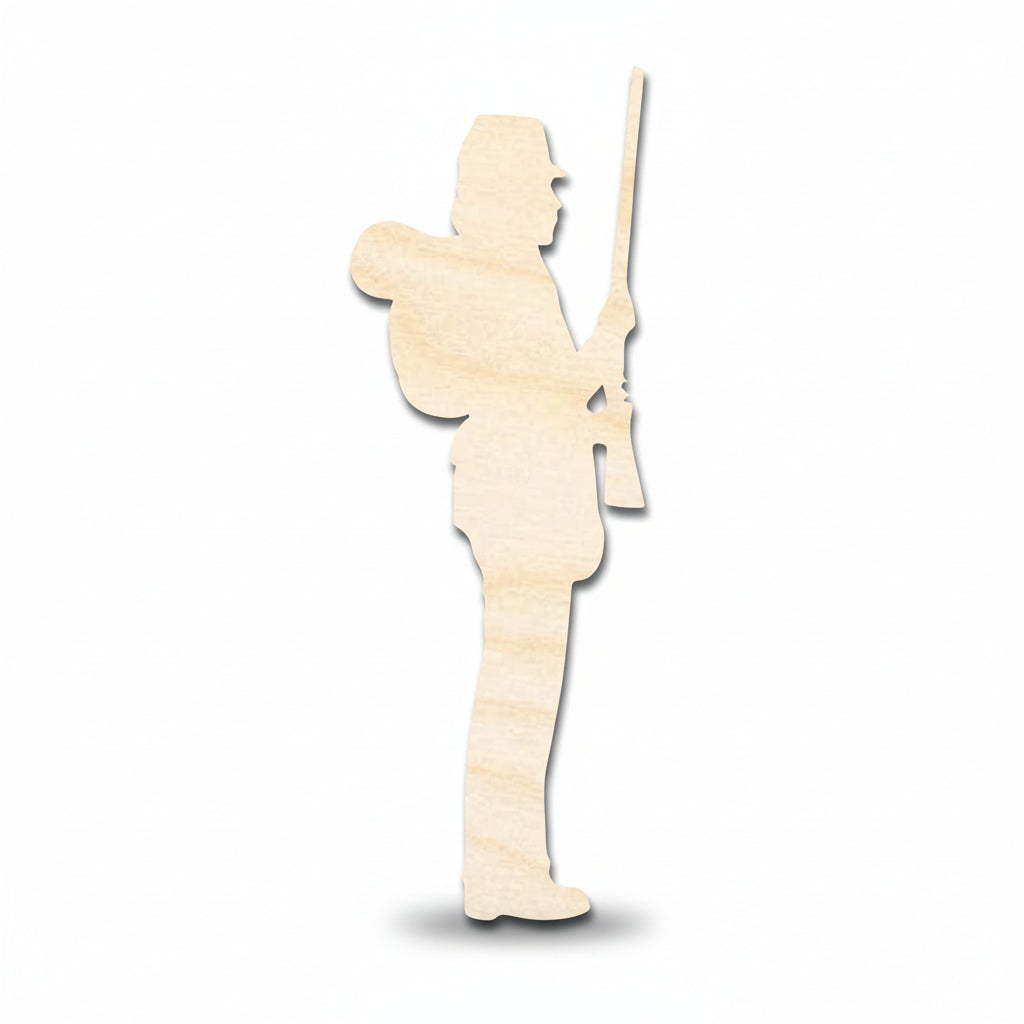 Unfinished Wood Soldier Cutout | Hadi Craft USA