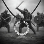 Vegvisir Viking Rune Necklace – Nordic Compass Amulet Stainless Steel Pendant - Hadi Craft