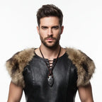 Viking Dragon Spear Stainless Steel Pendant Necklace for Men – Leather Chain Gift Box Set - Hadi Craft