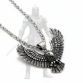 Viking Eagle Pendant Necklace Stainless Steel Protection Pendant Necklace for Men - Hadi Craft