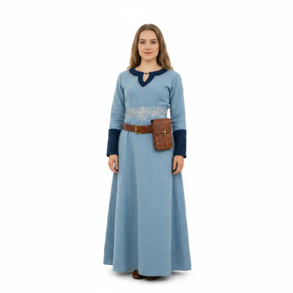 Viking Knight Cosplay Belt Scabbard Waist Bag Medieval Renaissance Costume Faux Leather Harness for Men Women - Hadi Craft
