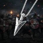 Viking Odin Spear Necklace Pendant Necklace Stainless Steel - Hadi Craft