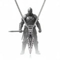 Viking Rune Arrow Necklace – Nordic Pendant Punk Hip Hop Jewelry for Men - Hadi Craft
