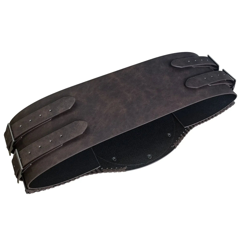 Viking Runic Leather Belt – Medieval Nordic LARP Waist Belt for Renaissance, Pirate & Warrior Cosplay - Hadi Craft