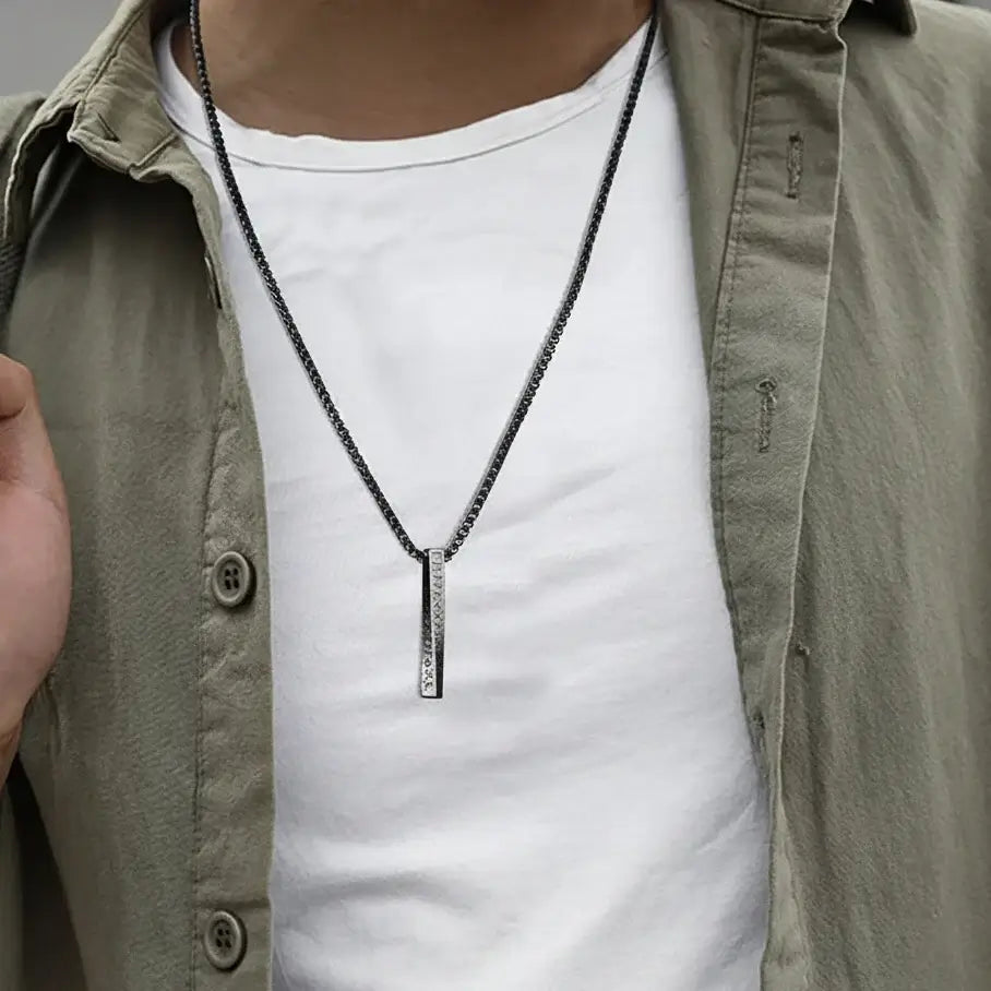 Viking Valknut Rune Necklace Nordic Odin Stainless Steel Pendant - Hadi Craft