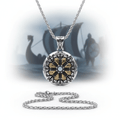 Viking Vegvisir Necklace for Men – Norse Compass Rune Pendant | Stainless Steel Gift Box - Hadi Craft