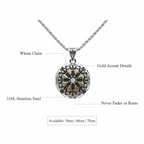 Viking Vegvisir Necklace for Men – Norse Compass Rune Pendant | Stainless Steel Gift Box - Hadi Craft