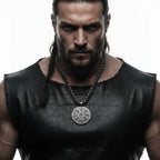 Viking rune compass necklace Norse Rune Compass Pendant for Men - Hadi Craft