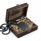 Viking rune compass necklace Norse Rune Compass Pendant for Men - Hadi Craft