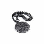 Viking rune compass necklace Norse Rune Compass Pendant for Men - Hadi Craft