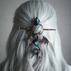 Vintage Viking Dragon Hair Clip Gothic Punk Metal Hair Accessory Unisex Cosplay Headwear Gift - Hadi Craft