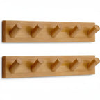 Wall Mounted Coat Rack with Heavy Duty hooks 1 Diameter Hooks 2 Pack - Hadi Craft