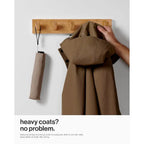 Wall Mounted Coat Rack with Heavy Duty hooks 1 Diameter Hooks 2 Pack - Hadi Craft