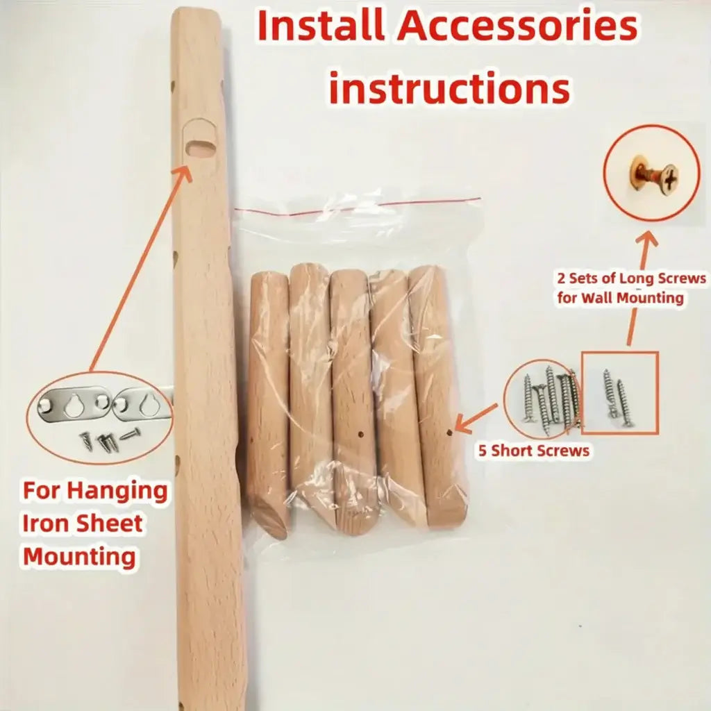 Wall mounted coat rack Nordic Rack Wall Mounted Entryway Organizer - Hadi Craft