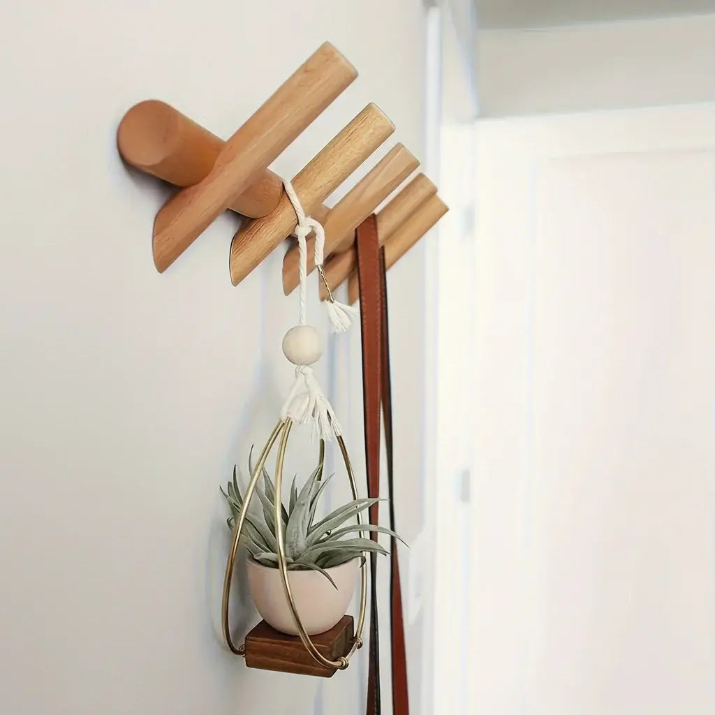 Wall mounted coat rack Nordic Rack Wall Mounted Entryway Organizer - Hadi Craft