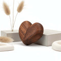 Walnut Heart Ring Box – Wooden Engagement & Proposal Jewelry Box - Hadi Craft