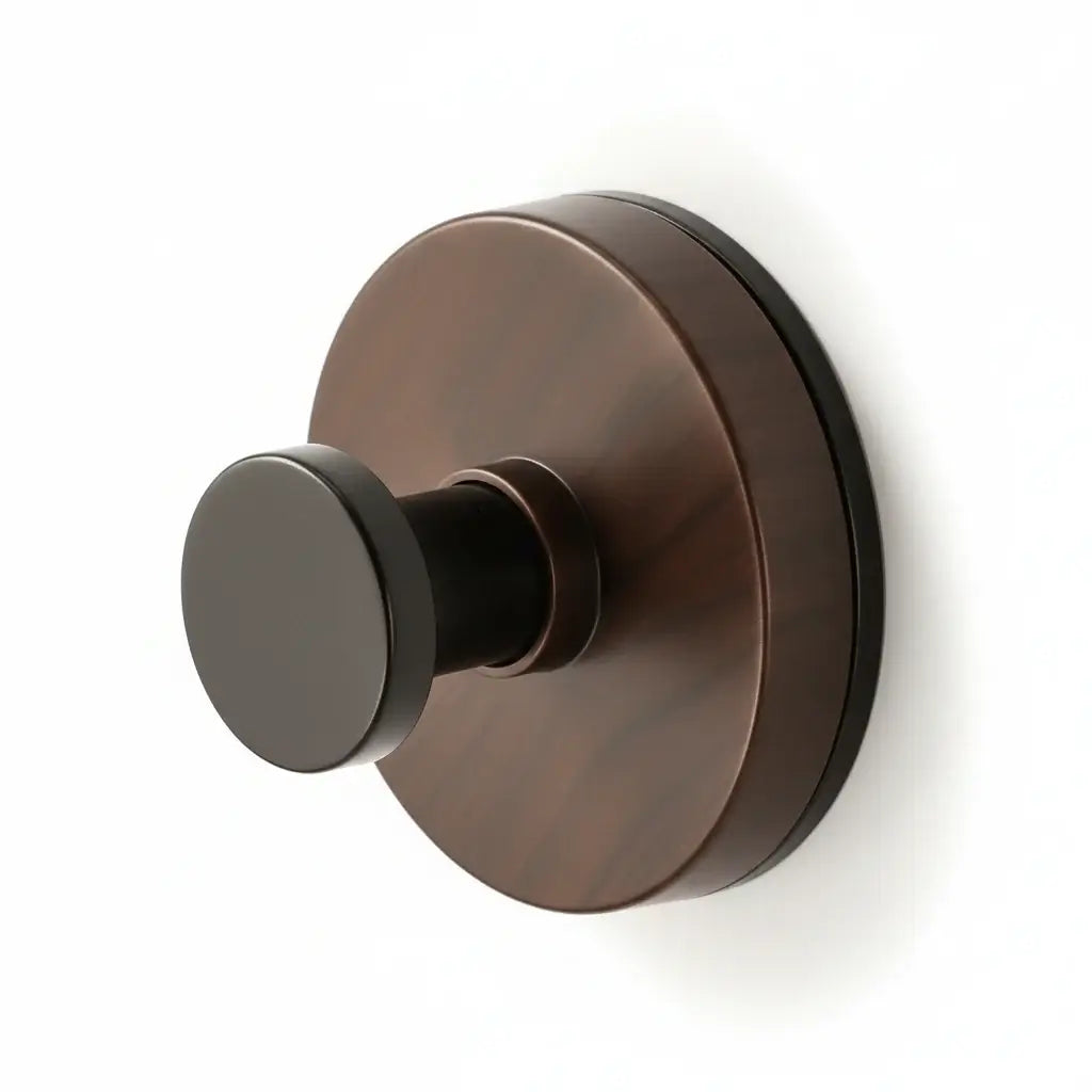 Walnut Wood Adhesive Wall Hook – Heavy Duty No Drill Door Hanger - Hadi Craft