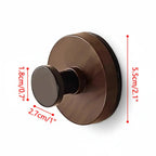 Walnut Wood Adhesive Wall Hook – Heavy Duty No Drill Door Hanger - Hadi Craft