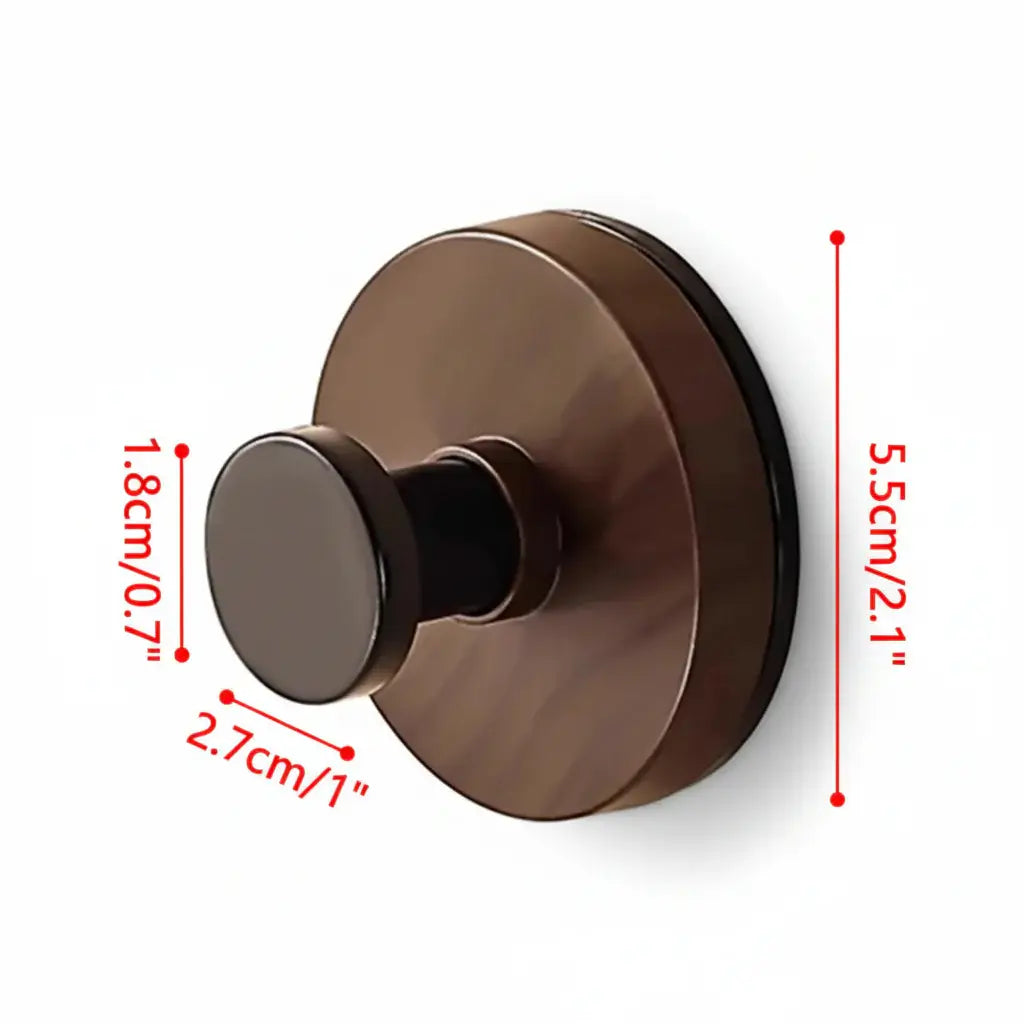 Walnut Wood Adhesive Wall Hook – Heavy Duty No Drill Door Hanger - Hadi Craft