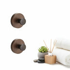Walnut Wood Adhesive Wall Hook – Heavy Duty No Drill Door Hanger - Hadi Craft