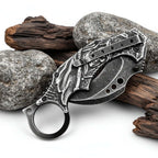 Wild Survival Folding Knife – Stainless Steel EDC Outdoor Knife - Hadi Craft