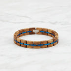 Zebra Patterned Olive Wood bracelet with Gift Box Set - Hadi Craft