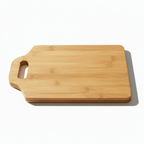 Hadi Craft USA 11" x 7" Bamboo Cutting Board with Handle & Custom Personalized Engraving, wooden cutting board, engraved, handmade