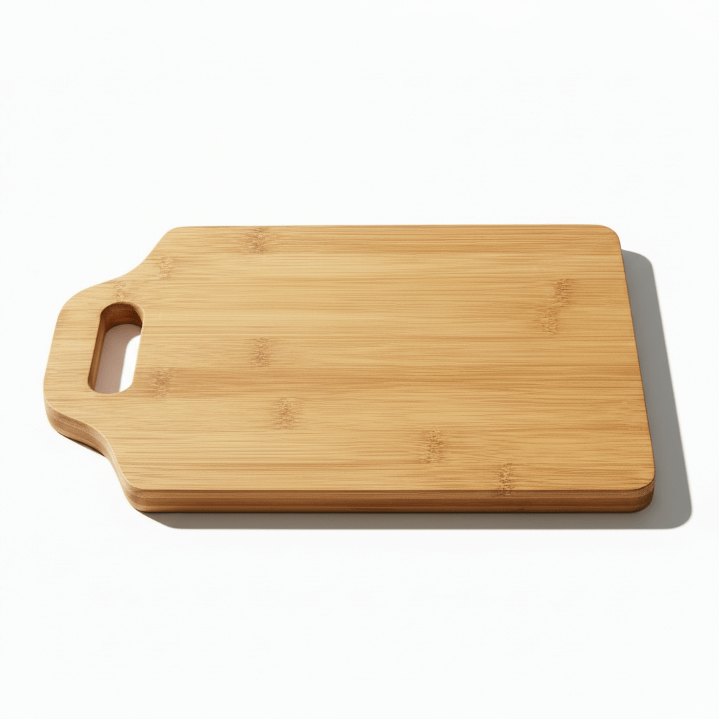 Hadi Craft USA 11" x 7" Bamboo Cutting Board with Handle & Custom Personalized Engraving, wooden cutting board, engraved, handmade