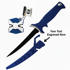black titanium fillet knife coated stainless Knife fillet blade - Hadi Craft