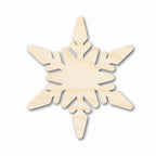 chunky wood snowflake cutout - Hadi Craft USA