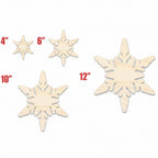chunky wood snowflake cutout - Hadi Craft USA