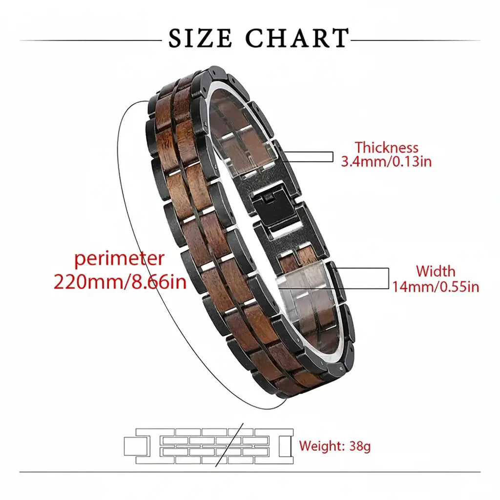 custom engraved wood bracelet Couple wooden Engraved Personalized Gift - Hadi Craft